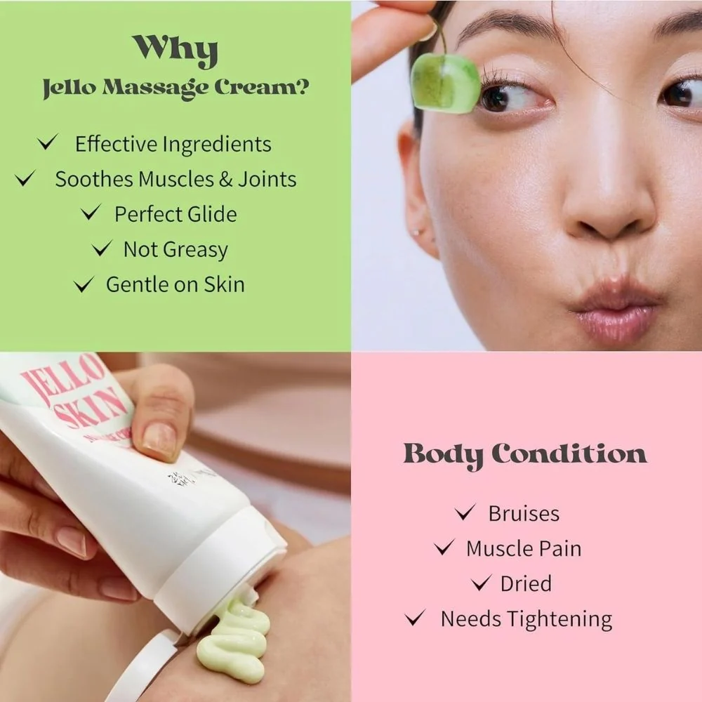 Jello Skin Massage Cream For Face And Body - 200ml - Image 4